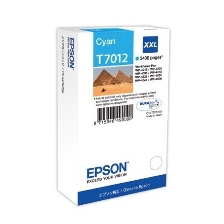 CARTUCHO EPSON T7012 XXL (3400 PAG.) CYAN