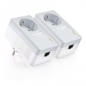 TP-LINK PLC TL-PA4010PKIT POWERLINE ETHERNET 500 MBPS ADAPTER STARTER WITH AC PASS TROUGHT KIT PACK 2 UDS