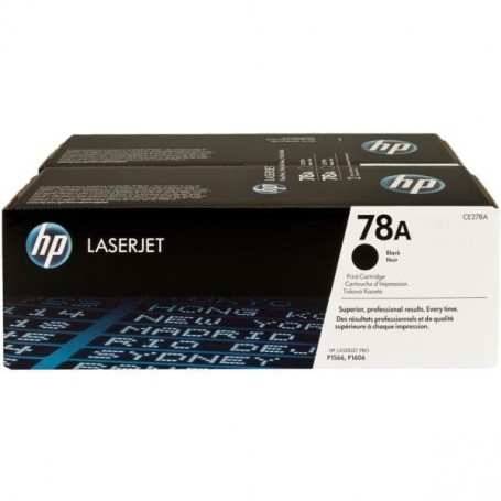 TONER HP CE278A NEGRO (PACK 2 UNIDADES)