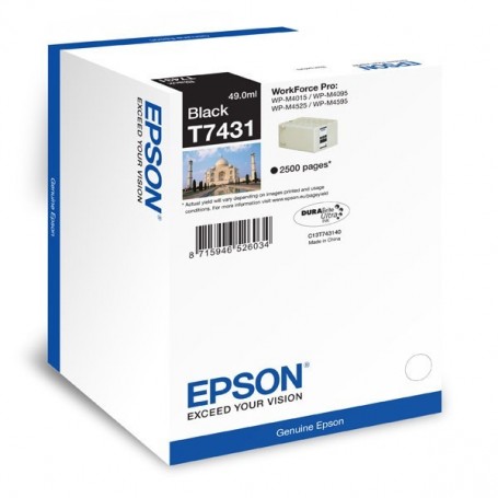 CARTUCHO EPSON T7431 NEGRO