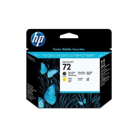 HP 72 - CABEZAL DE IMPRESION NEGRO ORIGINAL MATE / AMARILLO - C9384A