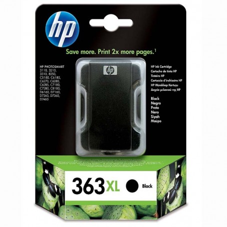 HP 363XL NEGRO - CARTUCHO DE TINTA ORIGINAL (800 PAG) - C8719EE