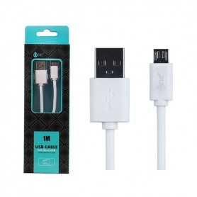 ONE+ CABLE USB A MICROUSB 1M AS100 2A COLOR BLANCO