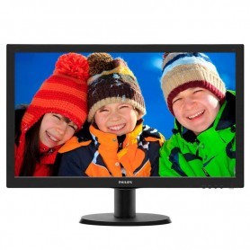 MONITOR LED 22" FHD PHILIPS 243V5LHSB HDMI NEGRO