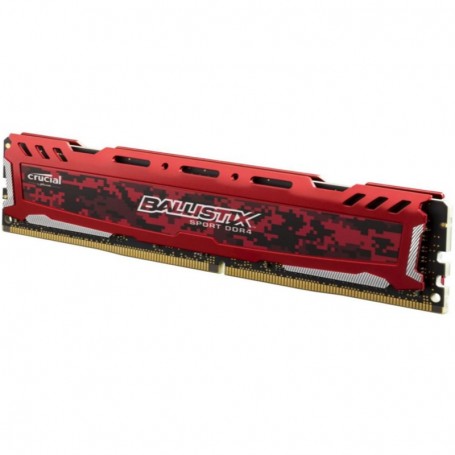 16GB MEMORIA CRUCIAL DDR-4 2400MHZ BALLISTIX SPORT RED BLS8G4D240FSE