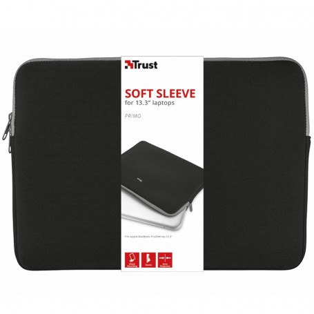 FUNDA NEOPRENO TRUST SOFT SLEEVE PRIMO PORTATILES 13.3'' COLOR NEGRO