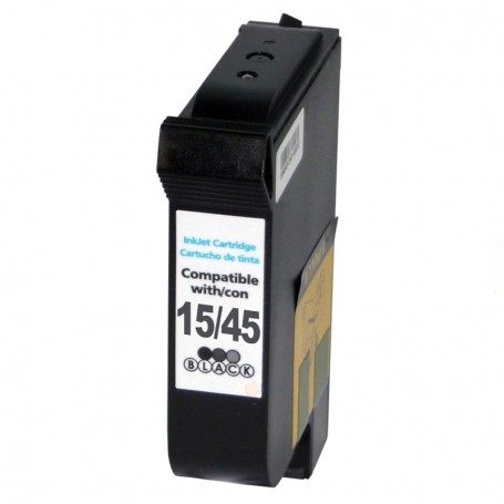 INK-PRO® CARTUCHO  COMPATIBLE  HP 15 / 45 (C6615DE / 51645AE) NEGRO (40 ML)