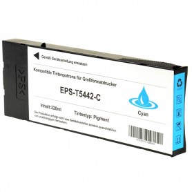 INK-PRO® CARTUCHO  COMPATIBLE PIGMENTADA EPSON T544200 CYAN (220 ML)