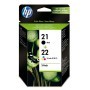 HP 21+22 NEGRO + COLOR - PACK DE CARTUCHOS DE TINTA ORIGINALES (1 X 5ML + 1 X 5ML) - SD367AE