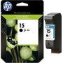 HP 15 NEGRO - CARTUCHO DE TINTA ORIGINAL (500 PAG) - C6615DE